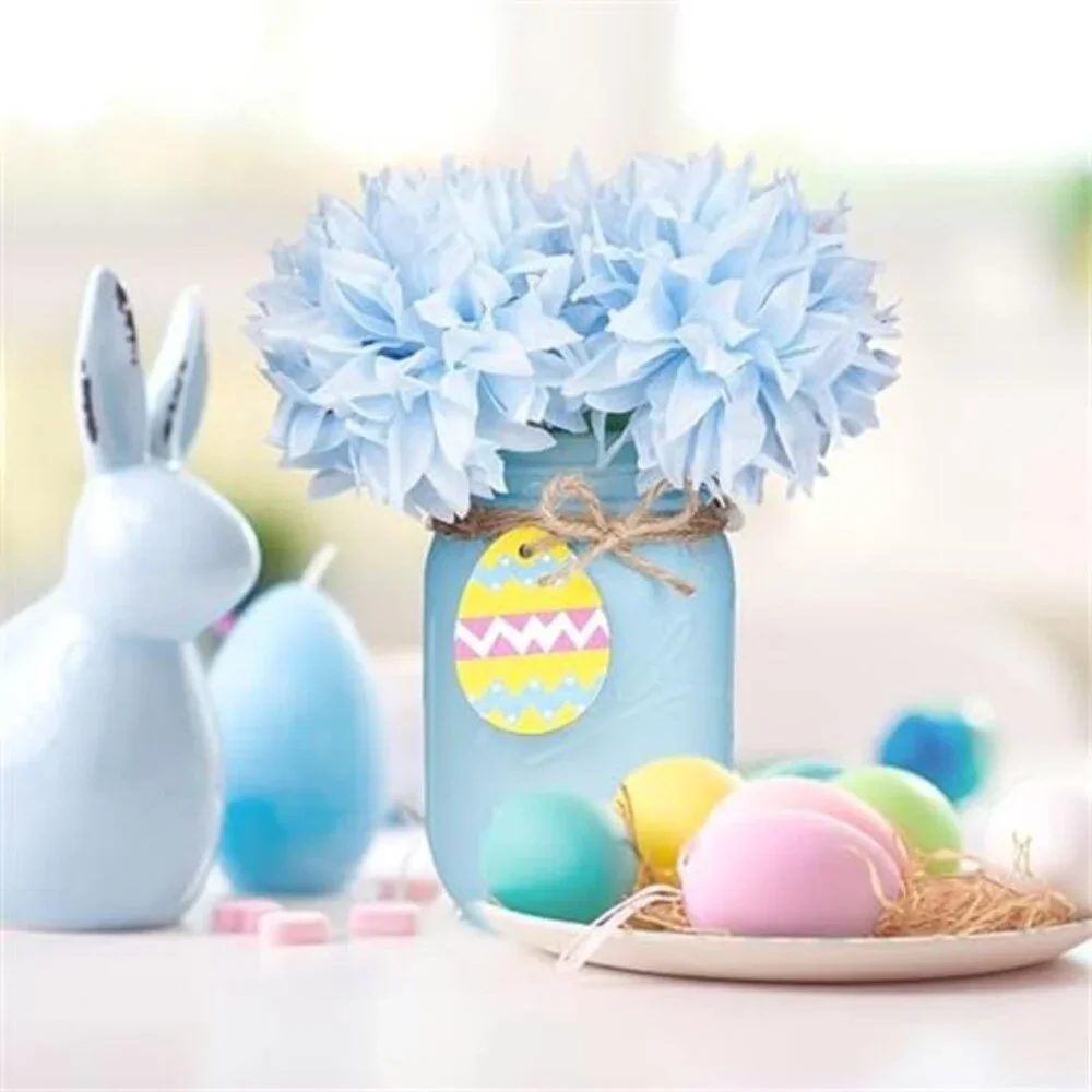 Easter Decorations, Easter Mason Jars Decoration, Easter Farmhouse Decor - Picture 4 of 6